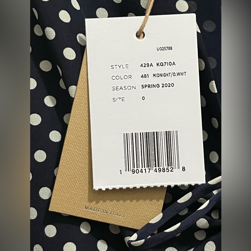 MICHAEL KORS COLLECTION NWT Classic Dot Crepe De Chine Tie-Front Romper size 0 - Picture 12 of 16